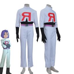 Anime jessie e james cosplay traje equipe foguete jessie musashi james kojirou halloween cosplay traje conjunto completo feminino masculino - Image 3