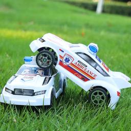 2 pçs plástico simulação carro de polícia modelo de volta do carro brinquedos para crianças menino festa aniversário favores giveaway pinata enchimentos presentes - Image 5