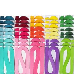 Conjunto De Tiras De Papel Quilling, Mão Artesanato Presente, Suprimentos De Papel DIY, 24 Cores, 21.25 Polegada Longo, 3mm De Largura, 120, 3 Pacotes - Image 1