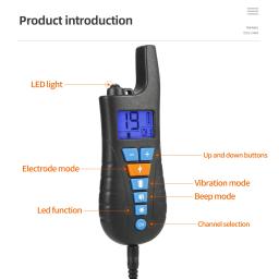 1000m 800m coleira de treinamento do cão elétrico pet controle remoto vibração som choque anti casca parar cães suprimentos à prova dwaterproof água plugue da ue - Image 6