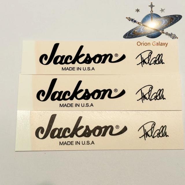 Transferência de Adesivos para Guitarra: Pacote com 3 Decalques para Headstock de Jackson e Charvel