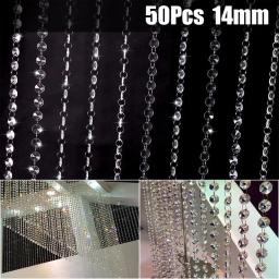Lustre Pingentes Contas sem String, Gotas, Decoração de Festa de Casamento, Nova Marca, 50PCs, 14mm - Image 6