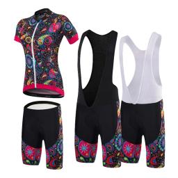 Mulheres Esportes Ciclismo Shorts Set, Bicicleta Jersey, Roupas de bicicleta, Treino, Fato de corrida, Ginásio Equipamento, Feminino - Image 1
