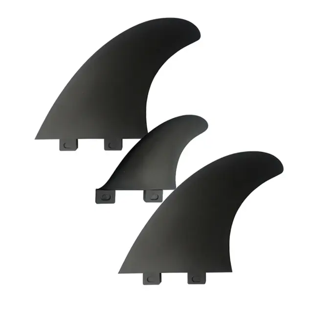 Prancha de Surf de Alto Desempenho com Fins FCS2 Keel, Núcleo de Fibra de Vidro, Medida 138-150mm, Conjunto com 3 Peças