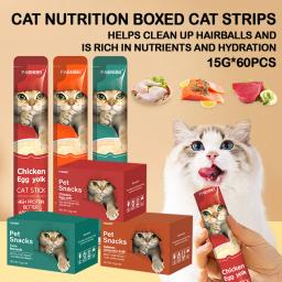 Cat Snacks Whole Box, Cat Snacks, Cat Food, Cat Food, Atum de frango, engorda, Pet Food, Boost - Image 1