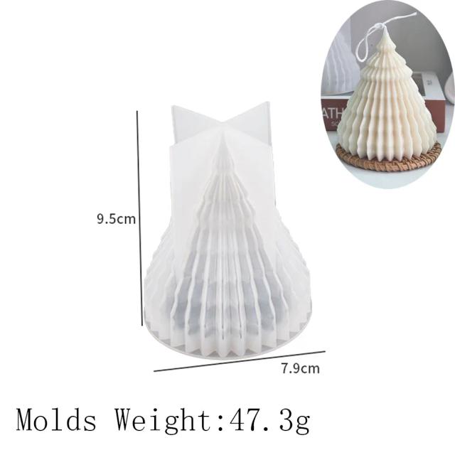 Criativo Projeto de DIY: Molde de Silicona para Árvore de Natal em Origami, Ornamento 3D e Vela Perfumada, Presente Perfeito para as Férias