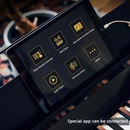 Piano Digital Eletrônico com 18 Timbres, Teclado MIDI, 88 Teclas, Boa Qualidade - Image 4