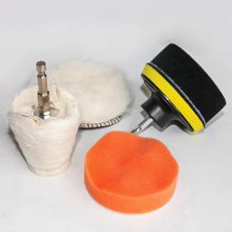 Conjunto de polimento do carro esponja enceramento limpeza almofada kit algodão pano polimento roda para broca - Image 6