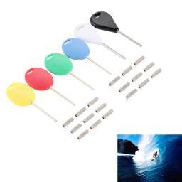 1pc surf prancha fin chave com 3pcs parafusos kit substituição para esportes aquáticos surf surf acessórios ferramentas de reparo - Image 1