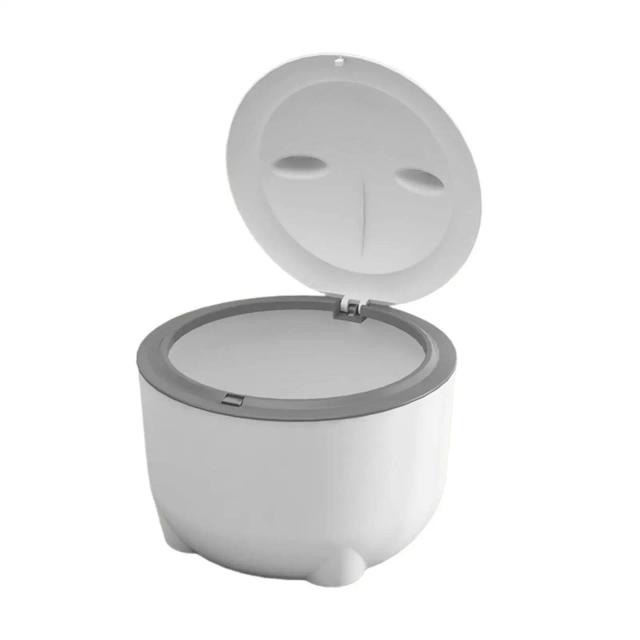 Lixeira para Gatos e Cães com Tampa Fechada e Design Compacto para Pequenos Animais