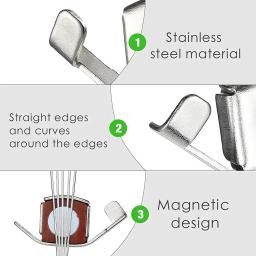 Conjunto de régua guia de costura, 2 régua guia de costura acolchoada, réguas de pontuação de costura e hastes de linha reta de 1/8 a 2 tamanhos para máquina de costura - Image 6