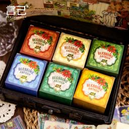 Fita adesiva para recados de Natal, fitas Washi, Material DIY, artesanato decorativo, planejadores de presentes, 6pcs - Image 2