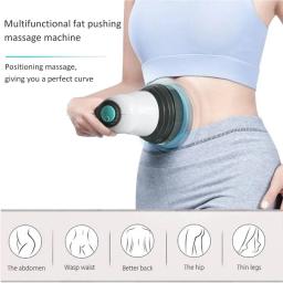 Corpo massageador elétrico anti celulite portátil gordura emagrecimento cuidados de saúde instrumento de massagem vibração cervical coluna pescoço cintura - Image 3