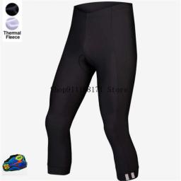 Velo térmico Ciclismo Calças e Calças Justas para Homens, Calças Bib, 20D Gel Pad, Calças de bicicleta, Inverno, 3/4 Comprimento - Image 4