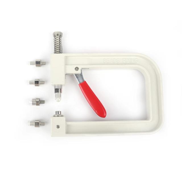 Máquina Manual para Configuração de Pérolas e Rebites: Ferramenta DIY para Roupas e Artesanato com Contas de Pérola Branca de 4 a 12mm