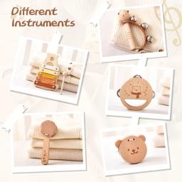 Montessori Cartoon Urso Percussão Toy Game para o bebê, Instrumento Musical Infantil, Música Interativa, Brinquedo Educativo, Presente - Image 3