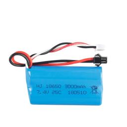 7.4v 18650 1500mah/2200mah/3000mah bateria para wpl mn99s d90 u12a s033g q1 h101 sm 7.4v bateria rc barcos carros tanques drones peças - Image 3