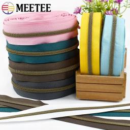 Zíper de nylon colorido, dentes de bronze, fechos abertos, alfaiate para saco, kit de reparo de roupas, acessórios de costura DIY, 5 #, 10 m, 20 m, 30 m, 50m - Image 5