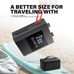 Inflável Stand-Up Paddle para Surf Kite, Stand-Up PVC Boat, Acessórios de caiaque, Colchão Kite, Colchão Tenda, Bomba SUP, Recarregável, 20PSI - Image 4