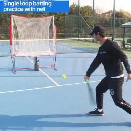 Single Person Tennis Throwing Machine com Receber Net, Swing Practice Device, Multi Ball Training, Dedicado Servindo Machine - Image 3