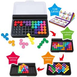 Contas de pirâmide mágica para crianças, presentes de brinquedo Montessori, jogo 3D, pensamento educacional e lógico, transformar rapidamente, QI, 120 desafio - Image 5