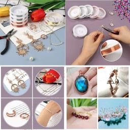 1 rolo/lote de fios de cobre coloridos fio de metal beading para fazer jóias charme linha diy pulseiras brinco encontrar cabos artesanato - Image 5