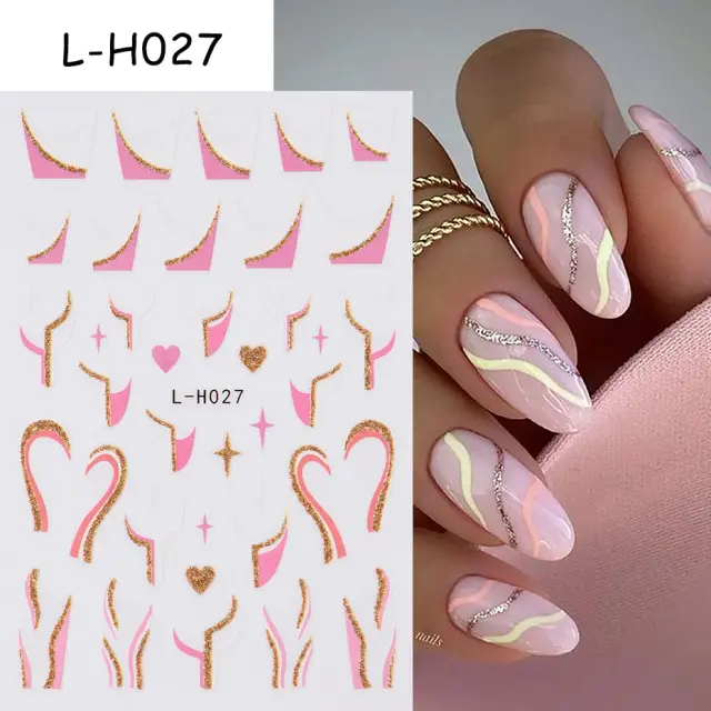 Adesivos de Unhas Auto-Adesivos 3D com Desenhos de Animais Fofos: Cachorros, Gatos e Coelhos para Nail Art Estilosa