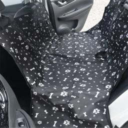 Waterproof Pet Dog Car Seat Cover Protector Impresso Pet Dog Scratchproof Car Back Seat Cover Protector Pad com impressão - Image 2