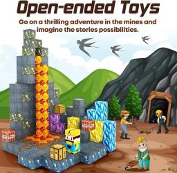 Blocos de construção magnéticos meu mundo cubo magnético conjunto para menino menina criança idade 3 + diy modelo crianças haste brinquedo sensorial presente - Image 2