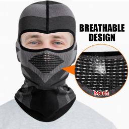 Balaclava respirável para motocicleta, máscara de cobertura total do rosto para motocicleta, ciclismo, motocross, forro de capacete para motocicleta, para homens e mulheres - Image 4