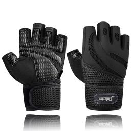 Luvas Halterofilistas Respiráveis para Exercício Fitness, Treino com Haltere, Esportes de Treinamento, Crossfit, Musculação, Ginásio, 1 Par - Image 5