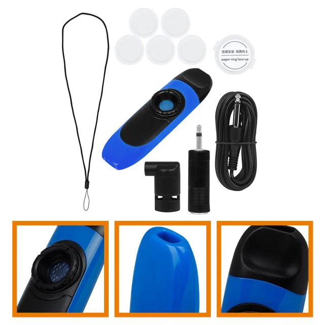Kazoo Elétrico Profissional Azul com Acessórios para Aprendizado Divertido