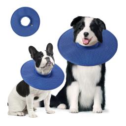 Colar de recuperação de cão respirável ajustável, após a cirurgia, cirurgia anti-mordida, lamber, ferida, pequenos e grandes cães acessórios - Image 1