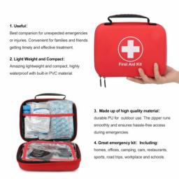 Kit de primeiros socorros essencial para casa, camping, caminhadas, viagens, médicos, 38pcs - Image 4
