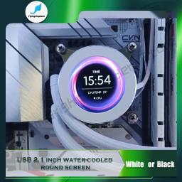 PC CPU AIO Water Cooler Monitor, 2.1 "Expandir Tela, UI + Jogador Dinâmico Fundo, 480x480R Unidade de Software Rotativo - Image 1
