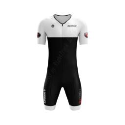 Venda quente Righttrack esporte triathlon skinsuit masculino manga curta macacão natação correndo ciclismo roupas tri terno macacão - Image 1
