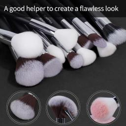 Escovas de maquiagem profissional Set Cosméticos Beleza Ferramentas, Fundação, Sombra, Corretivo, Mistura, Fluffy Cerdas Em Pó, 30Pcs - Image 3