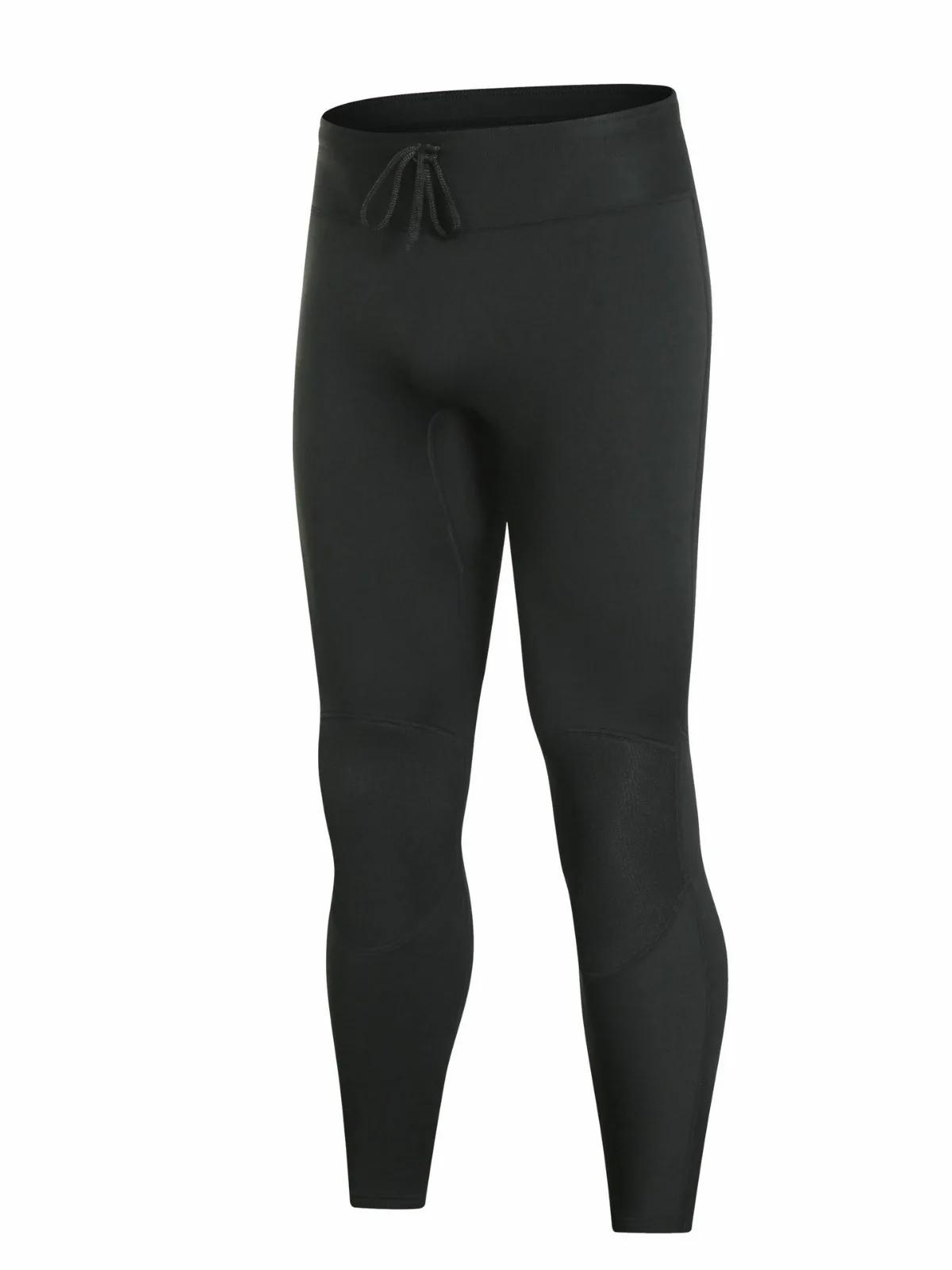 Terno de mergulho de neoprene para homens e mulheres, jaqueta profissional, calças de mergulho, zíper frontal, 3mm, 2024 - Image 1