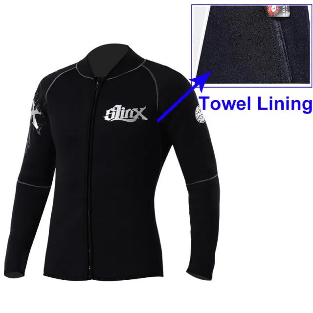 Roupa de Mergulho Masculina em Neoprene de 3mm: Camisa e Calças de Moletom com Design de Duas Peças