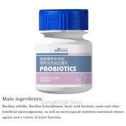 Pet Health Supplements for Cats and Dogs, Vários Probióticos Ativos, Ajuda na Digestão, Suprimentos Nutricionais Antibacterianos, 80 Comprimidos - Image 2