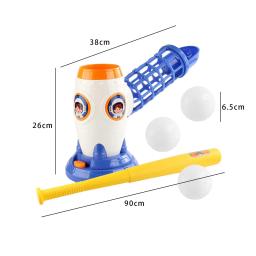 Máquina de arremesso de beisebol infantil com morcego dobrável, Praticando máquina de rebatidas de beisebol para meninas e meninos - Image 1