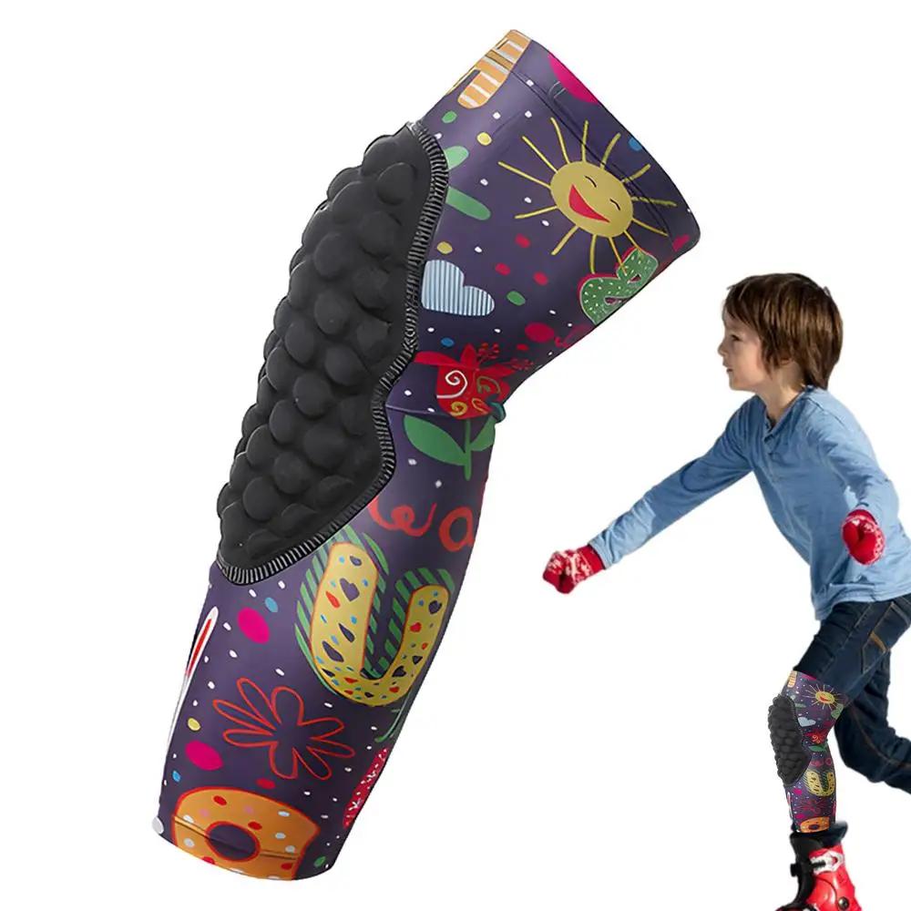 Kids Sports Knee Pad, Joelheira Evitar Colisão, Luva do cotovelo do braço, Engrenagem esportiva respirável, Luva protetora para basquete - Image 1
