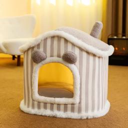 Casa para cães removível e lavável, artigos para animais para cães de pequeno e médio porte, casa para gatos, todas as estações - Image 6