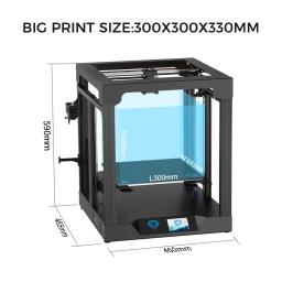 Twotrees-3D Impressora com Tela de Toque, SP5, CoreXY, FDM, Eixo Z Duplo, Mudo Drive, 300x300x330mm, Kits DIY, 3.5" - Image 2