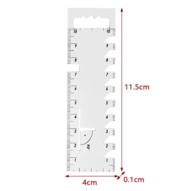 Régua de Costura para Patchwork 11.5/23cm - Ferramenta Essencial para DIY e Acessórios de Costura