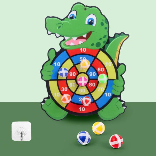 Dart Board Educativo para Crianças com 2 Bolas Pegajosas - Brinquedo Montessori de Jogo Esportivo