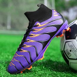 Chuteiras de futebol AG/TF antiderrapantes masculinas, unissex, tamanho grande, botas de futebol ultraleves, tênis para meninos, 2024 - Image 1