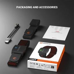 COOSPO HW9 Braçadeira Monitor de Freqüência Cardíaca com Zonas HR/Calorias Sensor HRM para Ciclismo Fitness BLE5.0 ANT + para Peloton,Zwift,Wahoo - Image 6