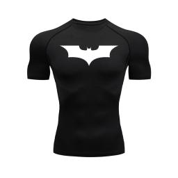 Camisas de compressão atlética masculina, secagem rápida, protetor de pele respirável, tops apertados, verão - Image 1