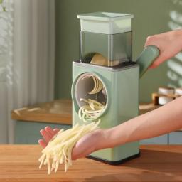 Manual Vegetal Slicer Set, rolo multifunções, Food Cutter, Chopper e Shredders, Acessórios de cozinha, 3 em 1 Set - Image 1